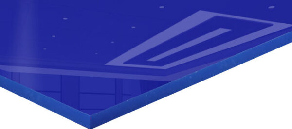 Blue Cast Acrylic Sheet - Light Pass