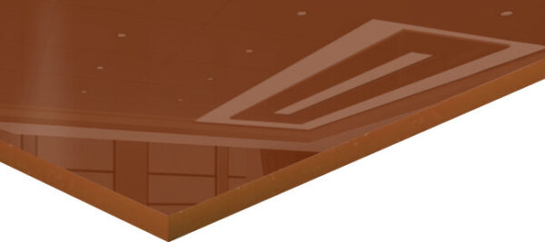 Dark Brown Cast Acrylic Sheet - Light Pass